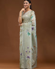 Glistening Blooms - Mint Green