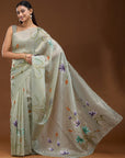 Glistening Blooms - Mint Green