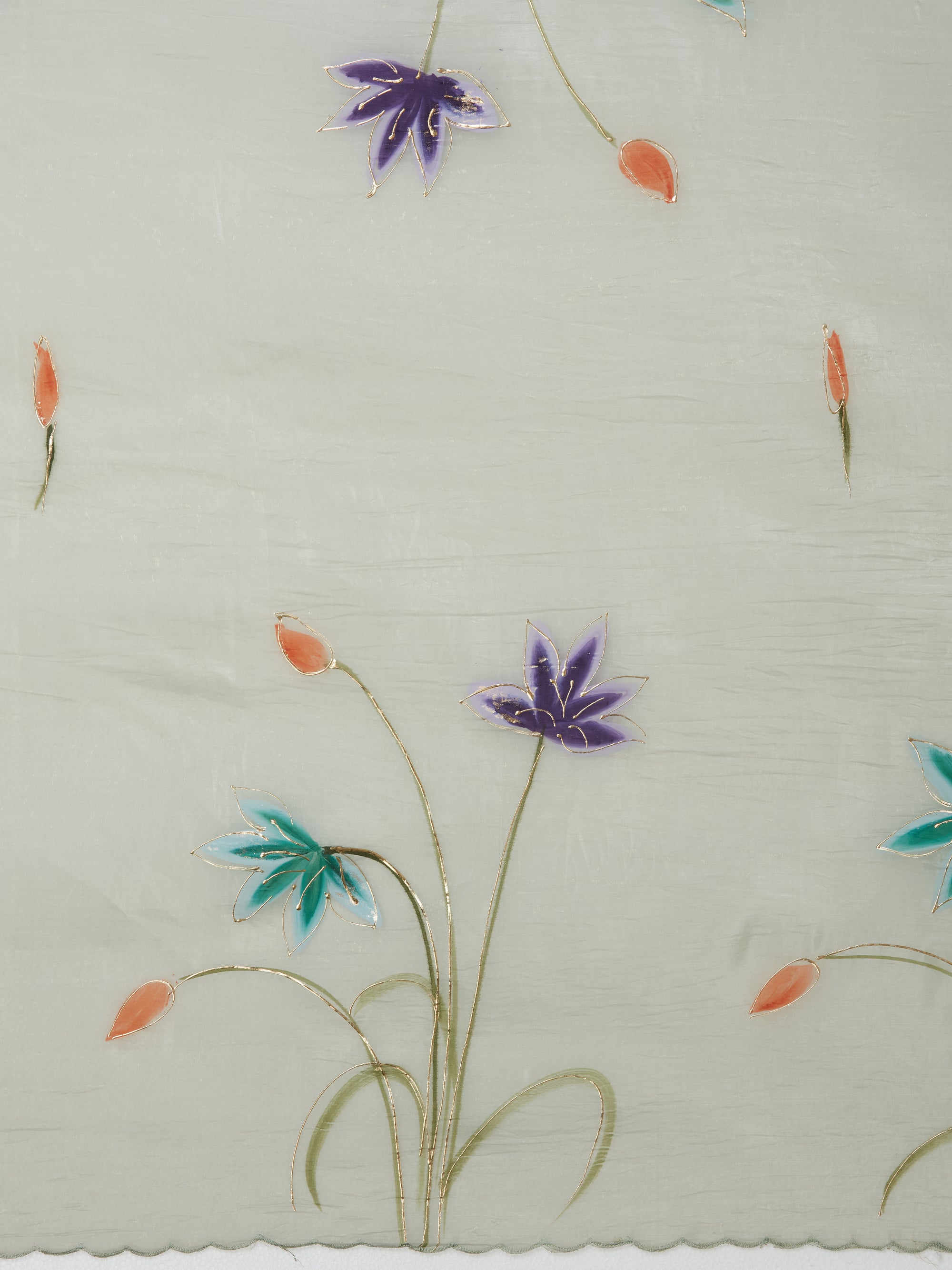 Glistening Blooms - Mint Green