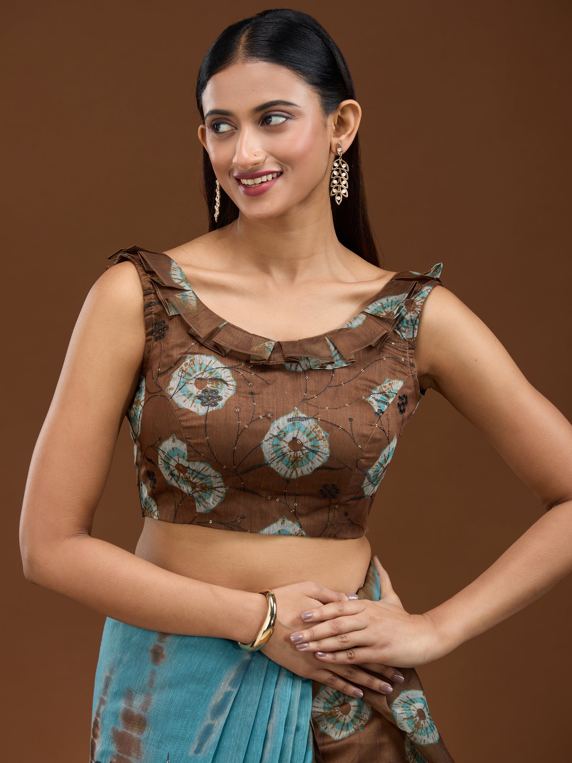 Pleasant Hues - Blue Brown