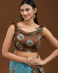 Pleasant Hues - Blue Brown