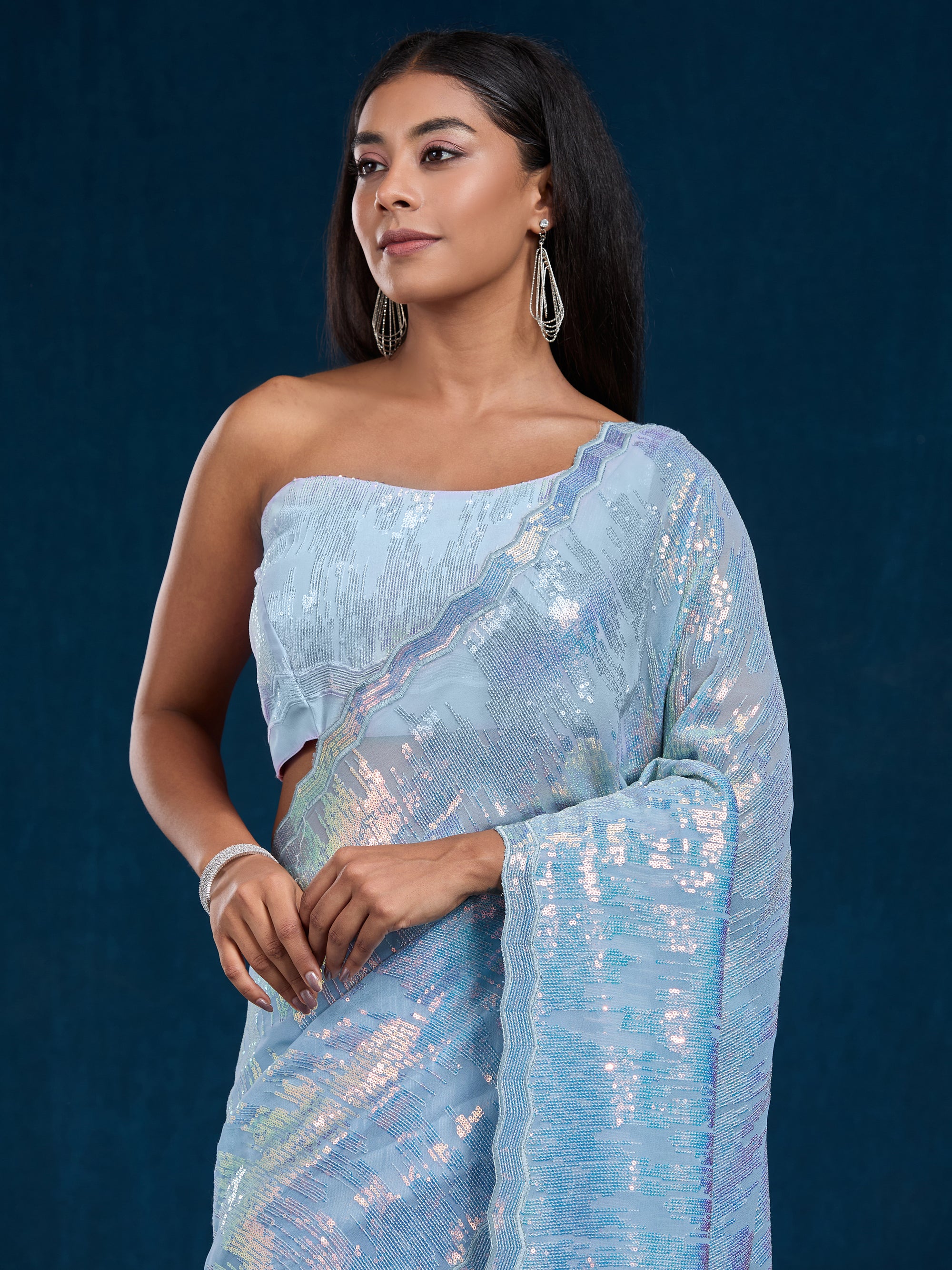 Buy Sparkling Water Sky Blue Saree Navera Sarees buy-sparkling-water-sky-blue-saree-navera-sarees