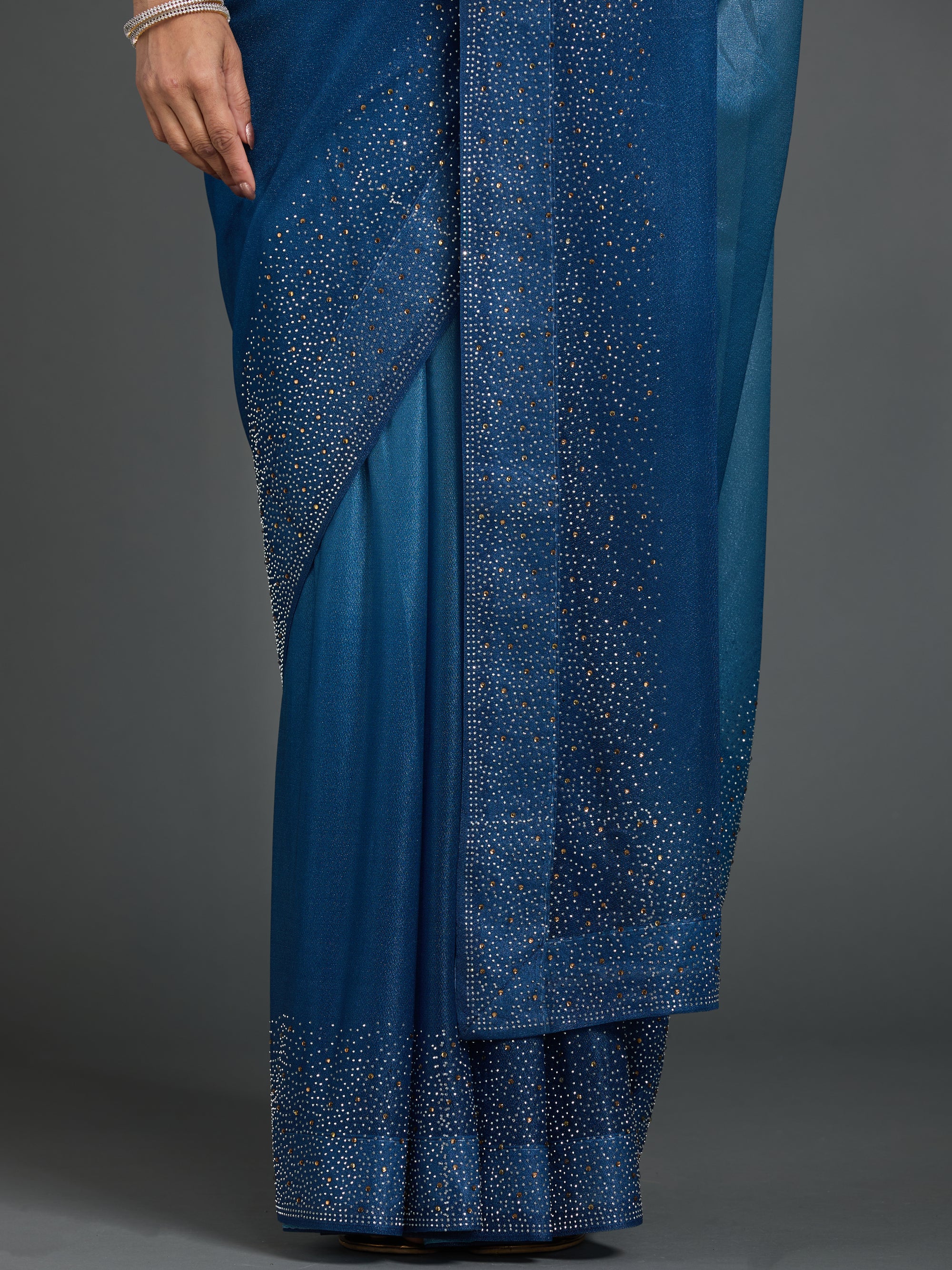 Shooting Stars - Blue Grey Ombre