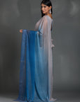 Shooting Stars - Blue Grey Ombre