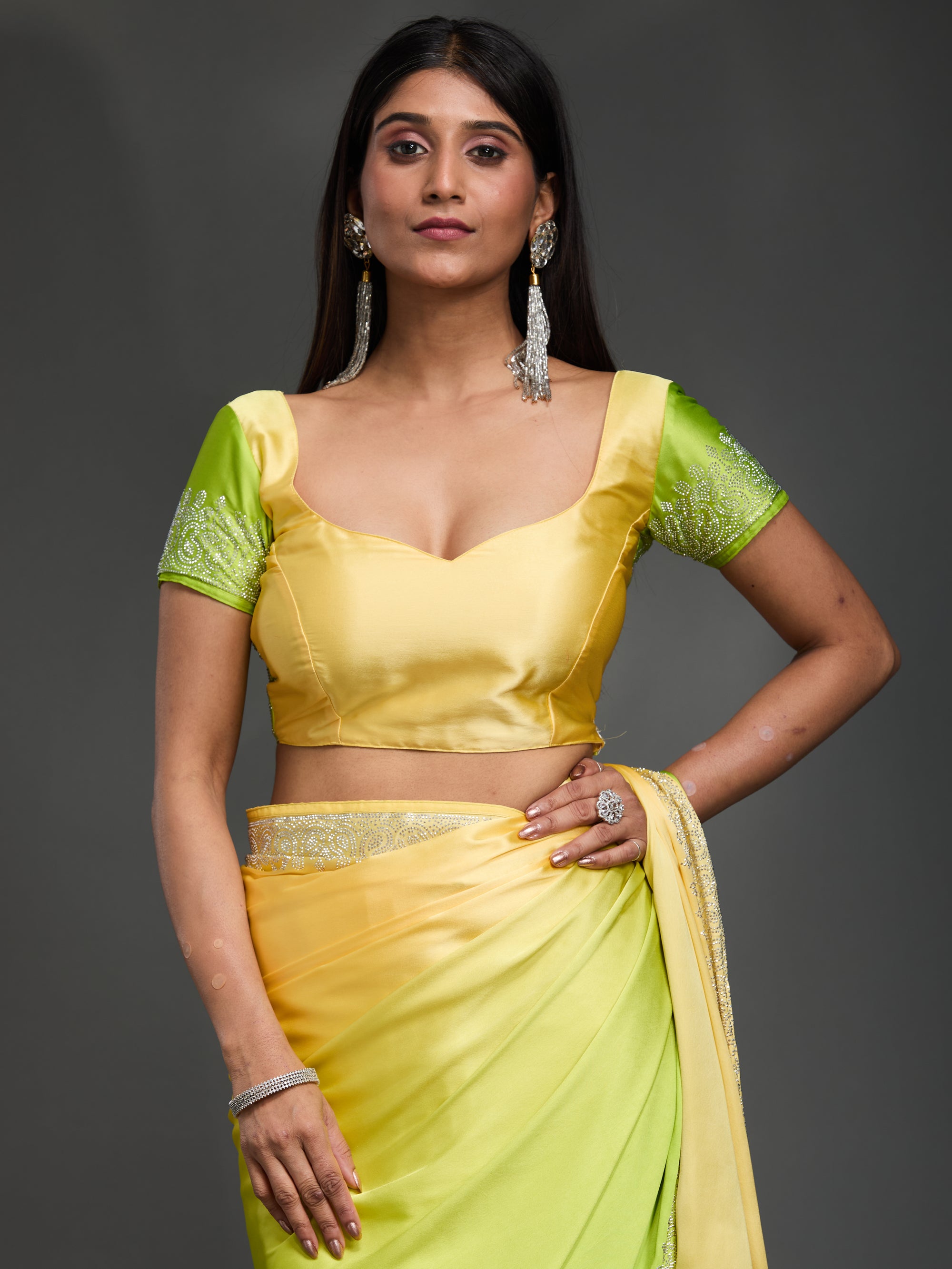 Starry Brilliance - Green Yellow Ombre