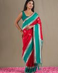 Paisley Tales - Red & Teal