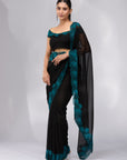Moonlit Garden - Black & Blue