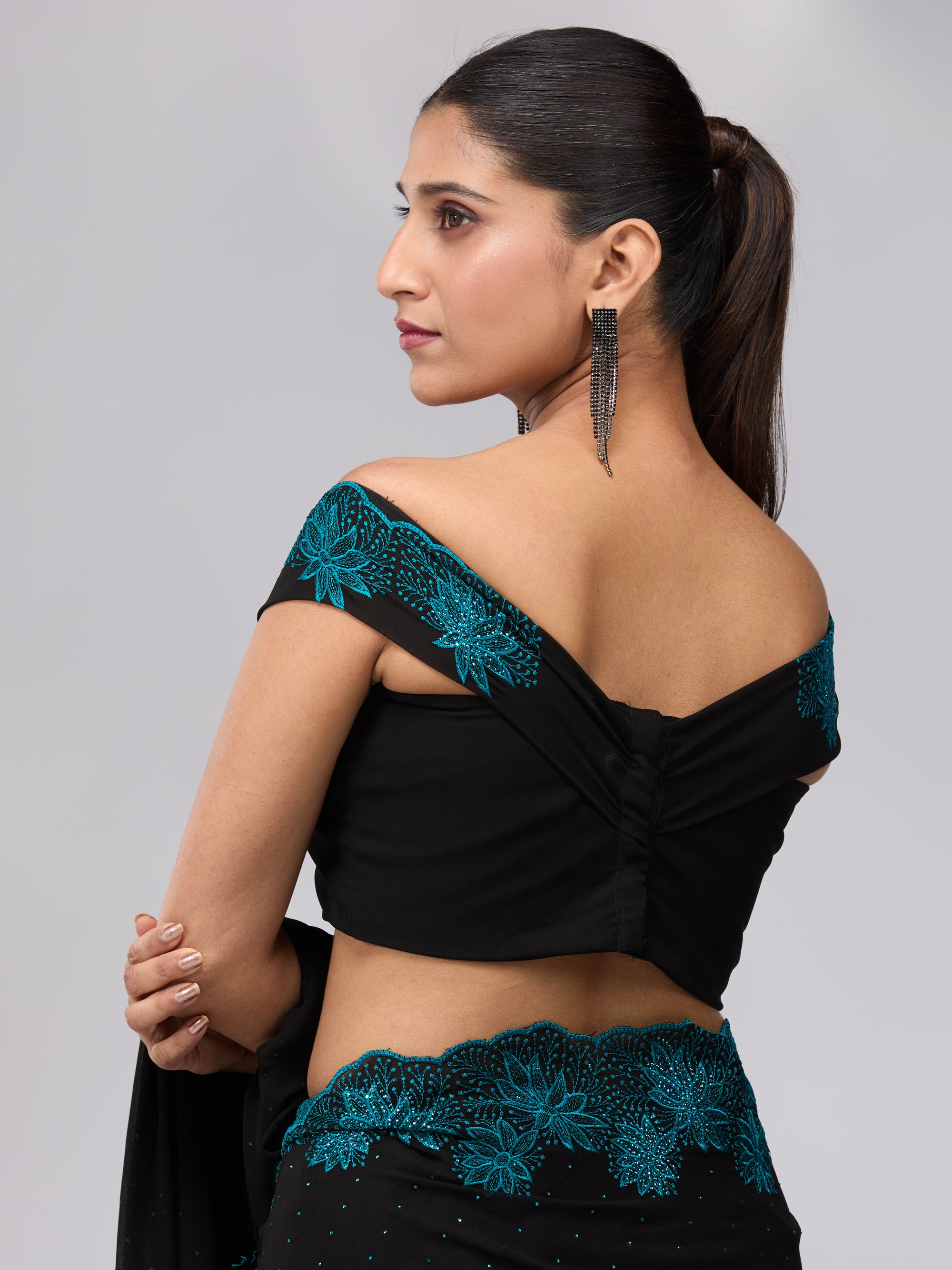 Moonlit Garden - Black &amp; Blue