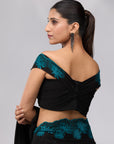 Moonlit Garden - Black & Blue