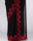 Moonlit Garden - Black & Red