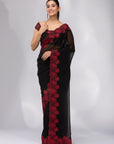 Moonlit Garden - Black & Red