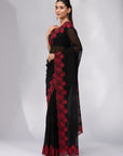 Moonlit Garden - Black & Red