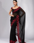 Moonlit Garden - Black & Red